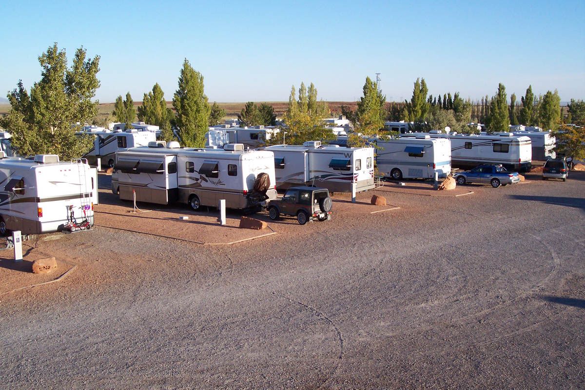 Close Up View of Meteor Crater's RV Park