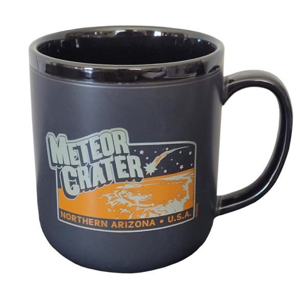 Meteor Crater Arizona Black Mug
