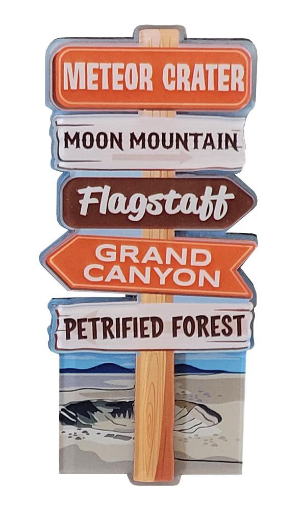 Acrylic Directional Sign Magnet