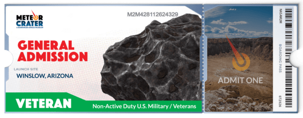 Meteor Crater Ticket for Vets