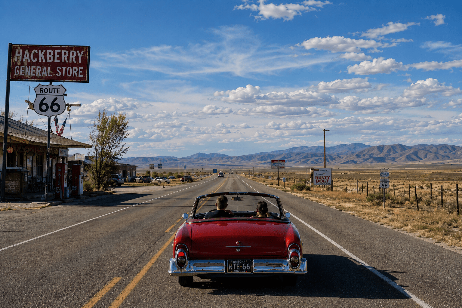 CRASH GATE 旧ライン アートボード ROUTE66 Where Can You Still Drive the Historic Route 66? | Historic Route