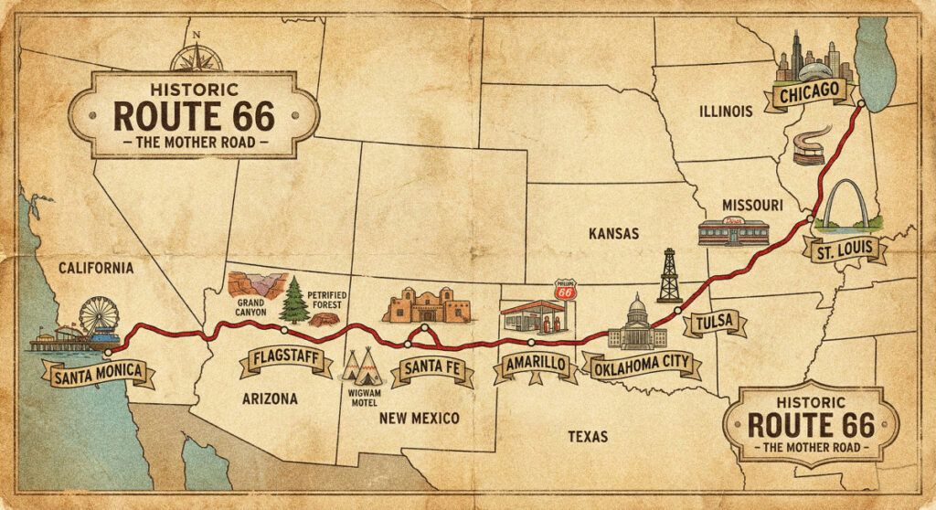 Where Does Route 66 Start and End?
